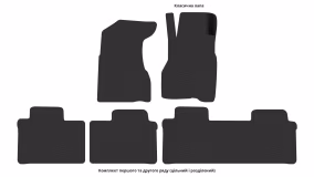 Interior mats for the Honda CR-V (RD) (United Kingdom) 2001-2006 II generation EU Crossover right-hand - Фото 4
