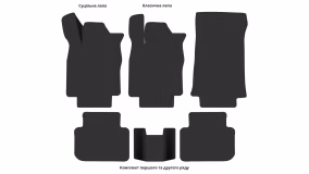 Interior mats for the Honda Civic 2021-… XI generation EU Sedan Hybrid - Фото 2
