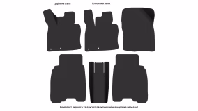 Interior mats for the Honda Civic (FK) 2005-2012 VIII generation EU Hatchback 5-door - Фото 5