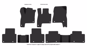 Interior mats for the Honda Clarity 2016-… II generation US Sedan - Фото 4