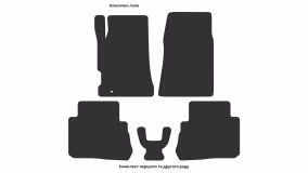 Interior mats for the Honda Legend (KA9) 1996-2004 III generation EU Sedan - Фото 3