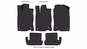 Interior mats for the Honda CR-Z 2010-2016 I generation EU Coupe Hybrid - Фото 2