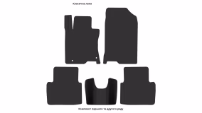 Interior mats for the Honda Crosstour 2009-2015 I generation US Crossover - Фото 3