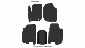 Interior mats for the Honda Jazz 2013-2020 IV generation EU Hatchback - Фото 3