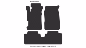 Interior mats for the Honda Civic 2000-2005 VII generation EU Sedan - Фото 3