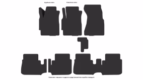 Interior mats for the Honda CR-V 1996-2001 I generation EU Crossover - Фото 3