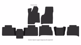 Interior mats for the Hummer H2 2002-2010 I generation EU Crossover - Фото 4