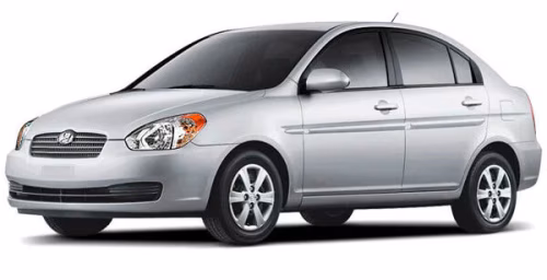 Interior mats for the Hyundai Accent (MC) 2005-2010 III generation GB Sedan