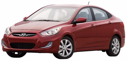 Interior mats for the Hyundai Accent (RB) 2011-2017 IV generation US Sedan