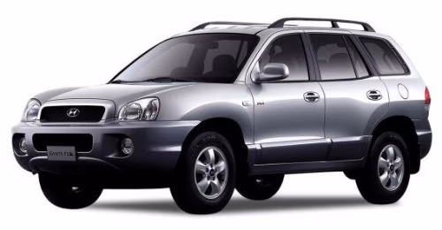 Interior mats for the Hyundai Santa Fe (SM) 2001-2006 I generation EU Crossover