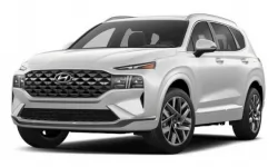 Коврики в салон Hyundai Santa Fe (TM) 2020 - 2023 IV поколение EU Crossover рест 7-ми местная 