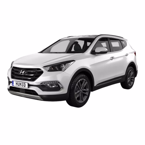 Interior mats for the Hyundai Santa Fe (DM) 2012-2018 III generation KR Crossover 7-seater