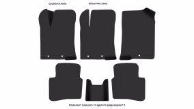 Interior mats for the Hyundai Accent (RB) 2010-2017 IV generation EU Sedan - Фото 3