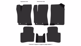 Interior mats for the Hyundai Accent (RB) 2010-2017 IV generation EU Sedan - Фото 4
