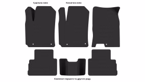 Interior mats for the Hyundai Kona 2019-2023 I generation Crossover restyling - Фото 5