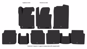 Interior mats for the Hyundai Elantra (MD) 2010-2015 V generation US Sedan - Фото 3