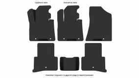 Interior mats for the Hyundai Tucson (TL) 2015-2021 III generation Crossover - Фото 3