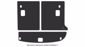 Interior mats for the Hyundai Santa Fe (CM) 2010-2012 II generation EU Crossover restyling 7-seater - Фото 2
