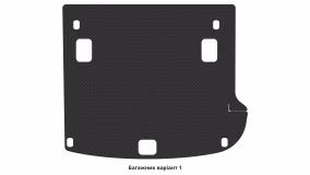Interior mats for the Hyundai Santa Fe (CM) 2010-2012 II generation EU Crossover restyling 7-seater - Фото 3