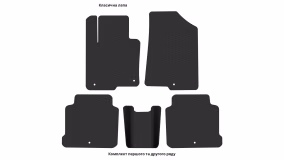 Interior mats for the Hyundai Sonata (LF) 2014-2019 VII generation US Sedan Hybrid - Фото 2