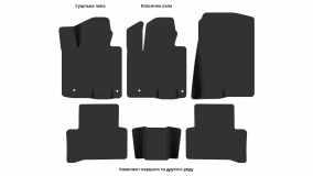 Interior mats for the Hyundai Tucson (NX4) 2021-… IV generation EU Crossover Short - Фото 2
