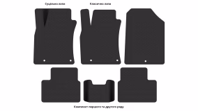 Interior mats for the Hyundai i30 (PD) 2016-… III generation EU Hatchback 5-door - Фото 4