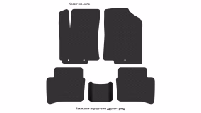 Interior mats for the Hyundai Solaris 2011-2017 I generation RU Sedan - Фото 3