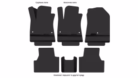 Interior mats for the Hyundai Kona EV 2017-2023 I generation Crossover Electro - Фото 5