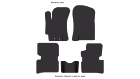 Interior mats for the Hyundai Accent (MC) 2005-2010 III generation TR Sedan - Фото 3