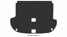 Interior mats for the Hyundai Santa Fe (CM) 2010-2012 II generation EU Crossover restyling 5-seater - Фото 2