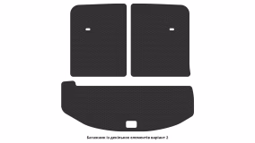 Interior mats for the Hyundai Santa Fe Grand (NC) 2012-2018 III generation US Crossover 7-seater - Фото 2
