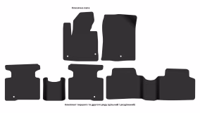 Interior mats for the Hyundai Santa Fe Grand (NC) 2012-2018 III generation US Crossover 7-seater - Фото 5