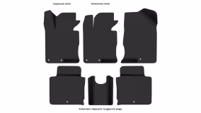 Interior mats for the Hyundai Grandeur (HG) 2011-2017 V generation Sedan - Фото 4