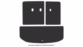Interior mats for the Hyundai Palisade 2018-2025 I generation EU Crossover 7-seater - Фото 2