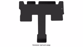 Interior mats for the Hyundai Palisade 2018-2025 I generation EU Crossover 7-seater - Фото 4