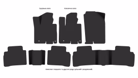 Interior mats for the Hyundai Tucson (NX4) 2021-… IV generation EU Crossover Short Hybrid - Фото 3
