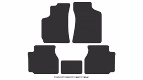 Interior mats for the Hyundai Sonata (Y3) 1993-1998 III generation EU Sedan - Фото 2