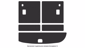 Interior mats for the Hyundai Santa Fe (CM) 2006-2010 II generation EU Crossover pre-restyling 7-seater - Фото 2