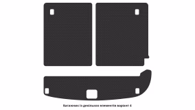 Interior mats for the Hyundai Santa Fe (CM) 2006-2010 II generation EU Crossover pre-restyling 7-seater - Фото 3