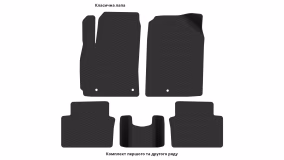 Interior mats for the Hyundai Veloster 2018-… II generation US Coupe - Фото 3