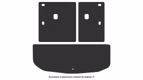 Interior mats for the Hyundai Palisade 2018-2025 I generation EU Crossover 8-seater - Фото 2