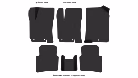 Interior mats for the Hyundai Accent (RB) 2011-2017 IV generation US Sedan - Фото 3