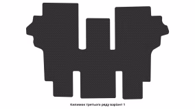 Interior mats for the Hyundai Staria Lounge 2021-… I generation EU VAN 7-seater - Фото 4