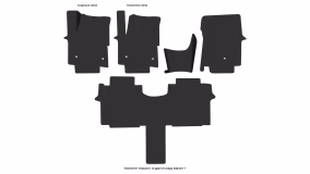 Interior mats for the Hyundai Staria Lounge 2021-… I generation EU VAN 7-seater - Фото 6