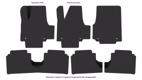 Interior mats for the Hyundai Ioniq 5 (NE) 2021-… I generation Crossover AWD - Фото 3
