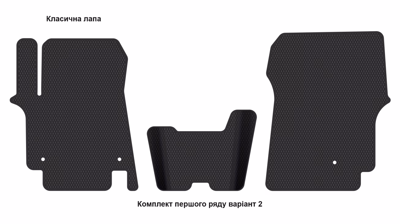 Interior mats for the Hyundai Staria Tourer (US4) 2021-… I generation EU VAN 9-seater - Фото 3