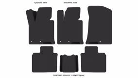Interior mats for the Hyundai i40 2011-… I generation EU Universal - Фото 3