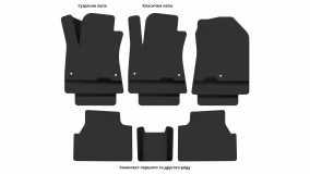 Interior mats for the Hyundai Encino EV 2017-2023 I generation CN Crossover Electro - Фото 3