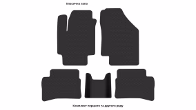 Interior mats for the Hyundai Accent (RB) (Turkish Assembly) 2010-2017 IV generation EU Sedan - Фото 2