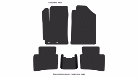 Interior mats for the Hyundai Solaris 2017-… II generation RU Sedan - Фото 2